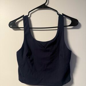 Lululemon Navy Blue Cropped Tank Top